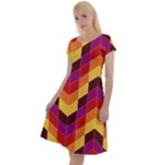 Geometric  Classic Short Sleeve Dress
