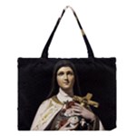 Virgin Mary Sculpture Dark Scene Medium Tote Bag