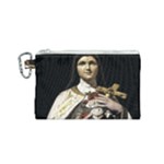 Virgin Mary Sculpture Dark Scene Canvas Cosmetic Bag (Small)