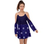 Bluestars Kimono Sleeves Boho Dress