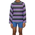Digital Illusion Kids  Long Sleeve Swimwear