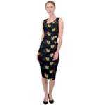 Digital Flowers Sleeveless Pencil Dress