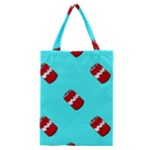Soda Cans on blue Classic Tote Bag