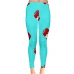 Soda Cans on blue Inside Out Leggings