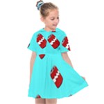 Soda Cans on blue Kids  Sailor Dress