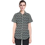 Skull Pattern Women s Short Sleeve Shirt