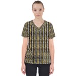 Digital Illusion Women s V-Neck Scrub Top