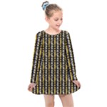 Digital Illusion Kids  Long Sleeve Dress