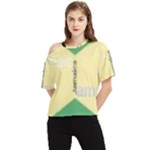 Jamaica, Jamaica  One Shoulder Cut Out Tee