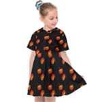 Kawaii Pumpkin Black Kids  Sailor Dress