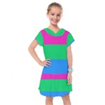 Polysexual Pride Flag LGBTQ Kids  Drop Waist Dress