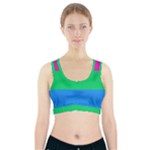 Polysexual Pride Flag LGBTQ Sports Bra With Pocket