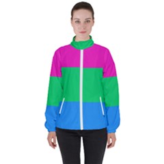 Women s High Neck Windbreaker 