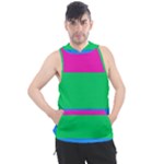 Polysexual Pride Flag LGBTQ Men s Sleeveless Hoodie