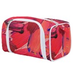 Red Paint Toiletries Pouch