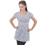 Wire Puff Sleeve Tunic Top