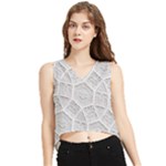 Wire V-Neck Cropped Tank Top
