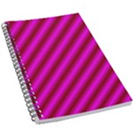 Pink Diagonal Lines 5.5  x 8.5  Notebook