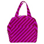 Pink Diagonal Lines Boxy Hand Bag