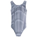 Wavy Blocks Kids  Cut-Out Back One Piece Swimsuit