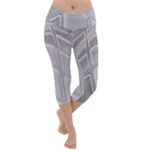 Wavy Blocks Lightweight Velour Capri Yoga Leggings