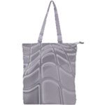 Wavy Blocks Double Zip Up Tote Bag