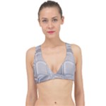 Wavy Blocks Classic Banded Bikini Top