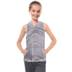 Wavy Blocks Kids  Sleeveless Hoodie