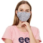 Wavy Blocks Fitted Cloth Face Mask (Adult)