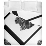 Black Skull Duvet Cover Double Side (California King Size)