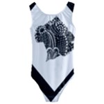 Black Skull Kids  Cut-Out Back One Piece Swimsuit