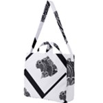 Black Skull Square Shoulder Tote Bag