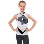 Black Skull Kids  Sleeveless Polo Tee