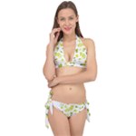 Yellow Flowers Tie It Up Bikini Set