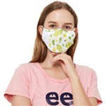 Yellow Flowers Fitted Cloth Face Mask (Adult)