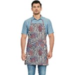 Zebra Chain Pattern Kitchen Apron