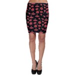 Red Roses Bodycon Skirt