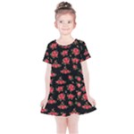 Red Roses Kids  Simple Cotton Dress