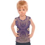 Gold and purple Kids  Sport Tank Top