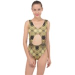 Black and gold Center Cut Out Swimsuit