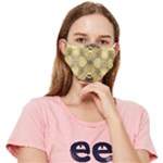 Black and gold Fitted Cloth Face Mask (Adult)