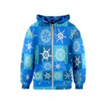 Snowflakes Kids  Zipper Hoodie