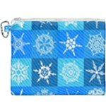 Snowflakes Canvas Cosmetic Bag (XXXL)