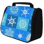 Snowflakes Full Print Travel Pouch (Big)