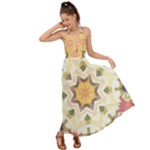 Cute kaleidoscope Backless Maxi Beach Dress