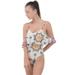 Cute kaleidoscope Drape Piece Swimsuit