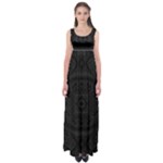 Black and gray Empire Waist Maxi Dress