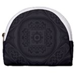 Black and gray Horseshoe Style Canvas Pouch