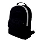 Black and gray Flap Pocket Backpack (Large)
