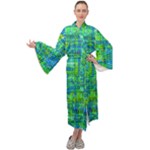 Mosaic Tapestry Maxi Velour Kimono